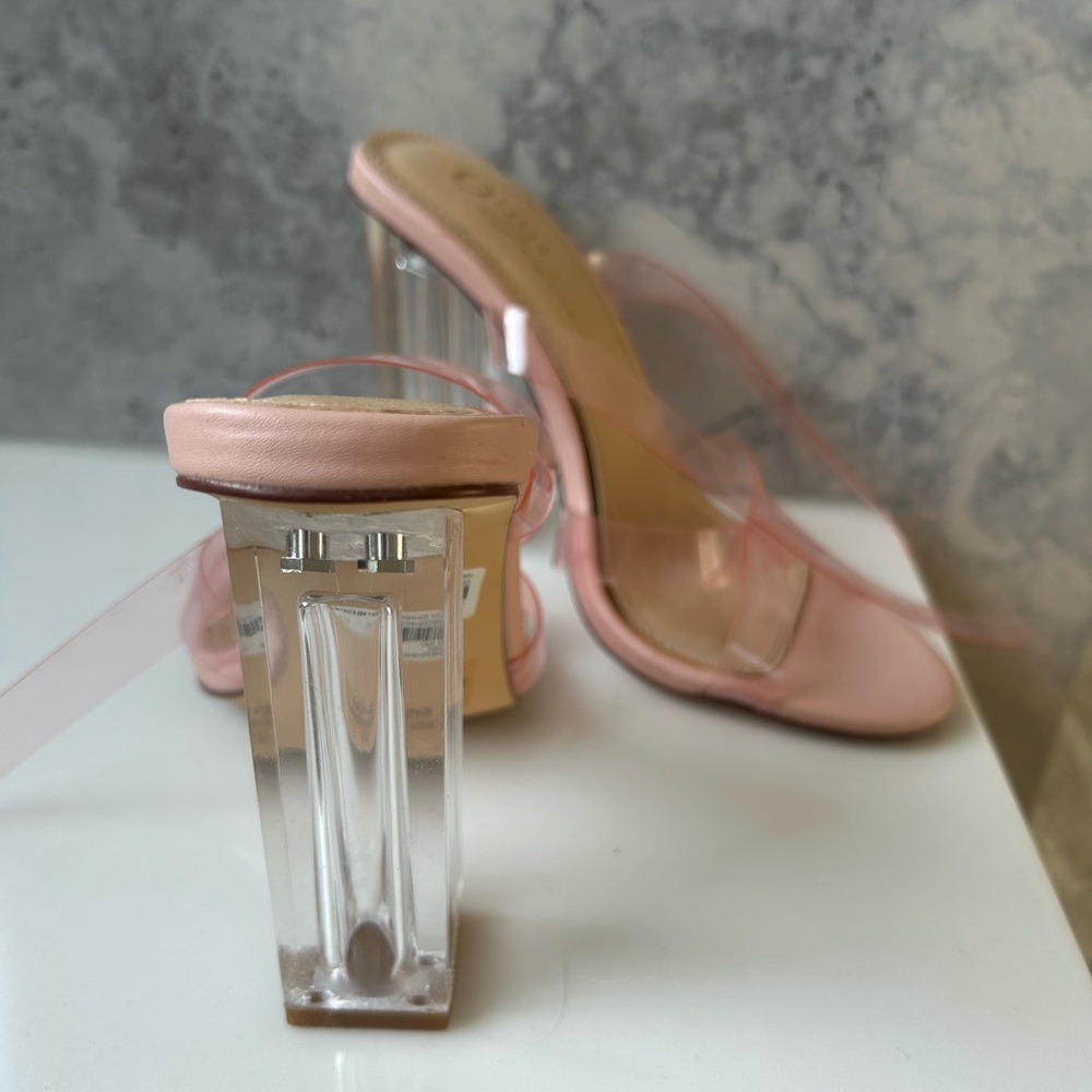 Forever 21 Pink and Clear Heels